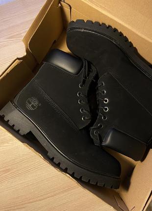 Чёрные ботинки timberland