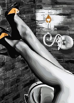 Картина по номерам brushme "женские ножки" 40х50 см - gx5005