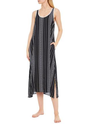 Платье-ночнушка dkny черная с белым лого