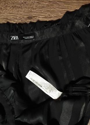 Zara сатиновые брюки - палаццо м10 фото
