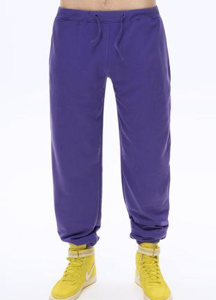 Чоловічі широкі штани фіолетового кольору colo