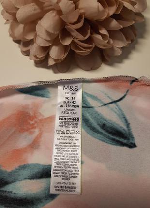 Сукня в акварельний квітковий принт marks & spencer10 фото