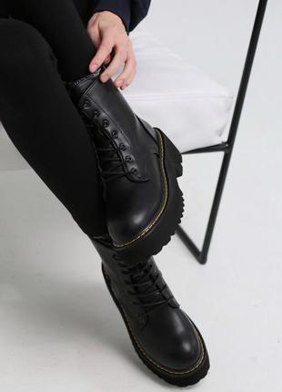 Ботинки женские кожаные, осень-еврозима (байка)2 фото