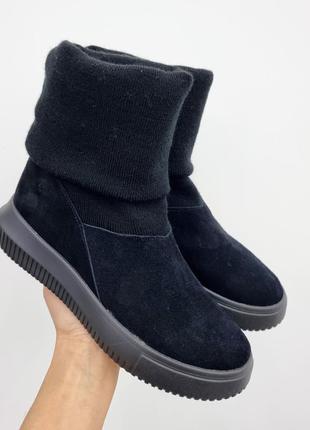 Кеди з дов’язом натуральна замша