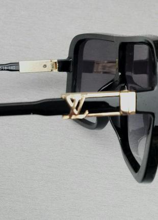 Louis vuitton стильные солнцезащитные очки маска унисекс чёрные с градиентом7 фото