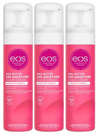 Американський крем для гоління eos shea better shave cream, гранат і малина, 207ml4 фото