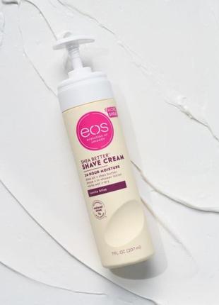 Американський крем для гоління eos shea better shave cream - vanilla bliss,207ml