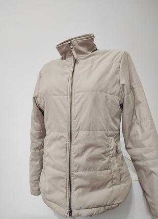 Женская курточка edc крем брюле теплая лыжная зимняя куртка лижна беж утеплённая жіноча тепла лижна3 фото