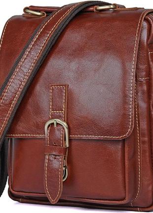 Сумка мужская vintage 14457 коричневая