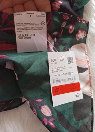 Яркий шёлковый платок/шарф c&a