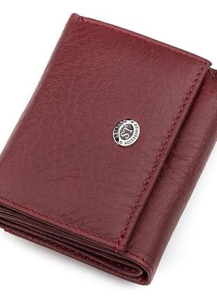 Гаманець st leather 18324 (st440) бордова шкіра