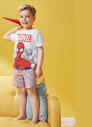 Marvel spiderman человек паук пижама детская lupilu