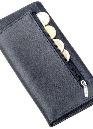 Універсальний жіночий гаманець st leather 18856 синій6 фото
