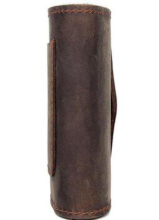Бумажник горизонтальный в коже crazy horse vintage 14975 коричневый2 фото