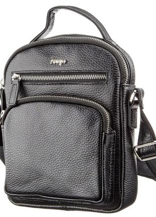 Вертикальная мужская сумка 17387 karya черная