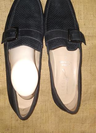 8р-28 см туфли замша синие hassia2 фото