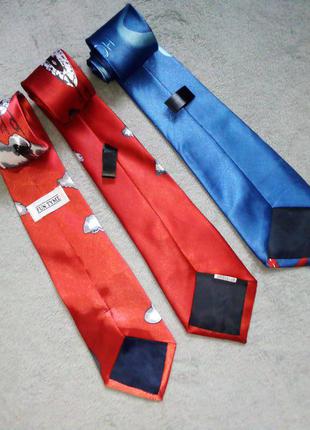Комплект музыкальных галстуков новогодний принт (4 шт)6 фото
