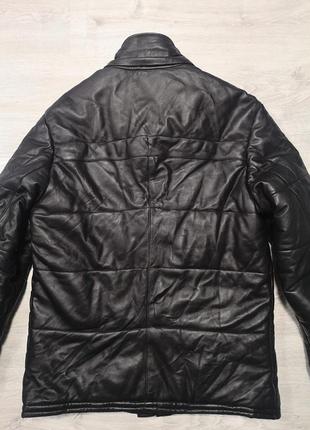 Кожаная зимняя куртка offset6 фото