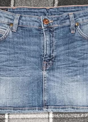 Джинсовая  мини-юбка lee w28