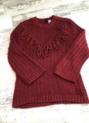 Свитер с бахромой h&m