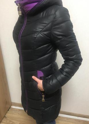 Куртка пальто зимняя теплая холлофайбер женская s