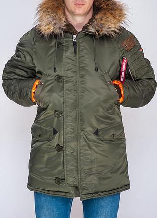 Мужская куртка аляска olymp old school old skool олімп олимп чоловіча парка олд скул alpha grinders