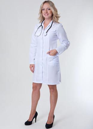 Зручний медичний халат з кишенями розмір:40-52