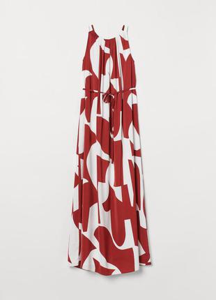 H&m длинное платье с рисунком  xl