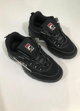 Fila disruptor black брендові чорні жіночі кросівки філа розпродаж жіночі круті чорні кросівки філа розпродаж5 фото