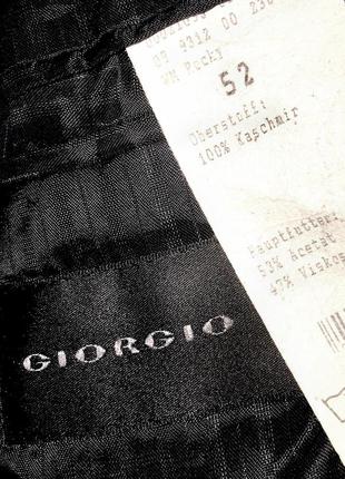 Kашемір 100% довге демісезонне пальто giorgio (германія) 52 розмір7 фото