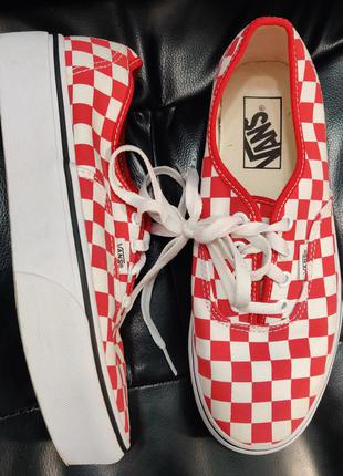 Легендарные кеды vans checkboard authentic\оригинал \24см4 фото