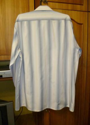 Фирменная мужская рубашка flourish с длинным рукавом светлая в полоску,в идеале3 фото