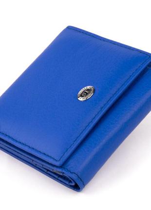 Компактный кошелек женский st leather 19263 синий