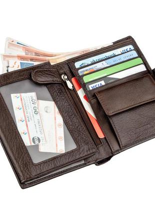 Багатофункціональний чоловічий гаманець boston 18821 коричневий3 фото