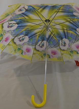 Барвиста, молодіжна парасолька тростина на 8 спиць від фірми "monsoon"6 фото