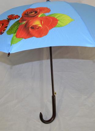 Женский зонт-трость роза  фирмы "susino"4 фото
