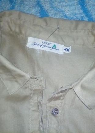 Оригинальная женская блузка logg label of graded goods h&m 14-16размер2 фото