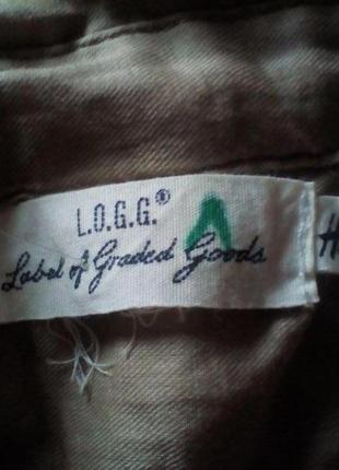 Оригинальная женская блузка logg label of graded goods h&m 14-16размер5 фото