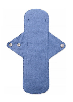 Прокладка для менструації багаторазова міді 4 краплі - принт темно синій