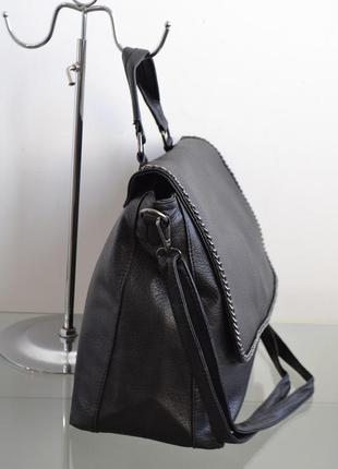 Сумка-портфель жіноча з декоративним ланцюжком sara moda s00-02062 фото