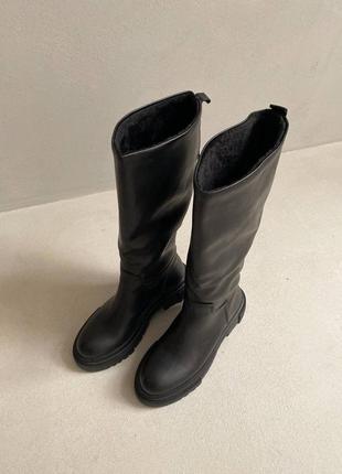Сапоги boot black ( товсте хутро )6 фото