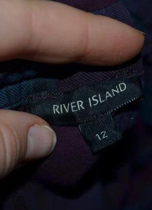 М/12 фірмова дуже модна натуральна сорочка стильною дівчині клітина river island5 фото
