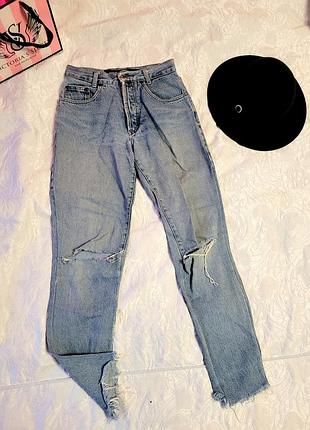 Джинсы высокая талия pioneer