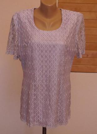 Блуза подвійна нарядна 44 євро розмір