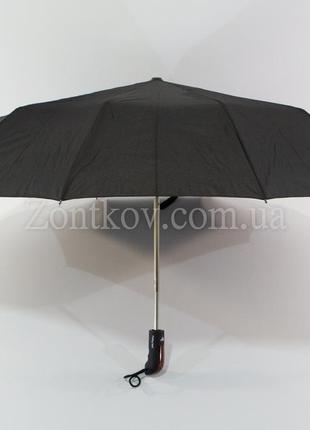 Мужской зонт полуавтомат на 10 спиц из углепластика системы "антиветер" от фирмы "feeling rain"