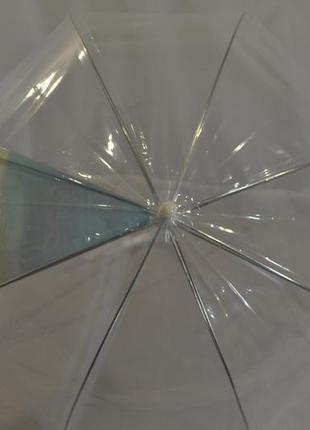 Прозорий жіночий парасольку-тростину грибком від фірми "monsoon".3 фото