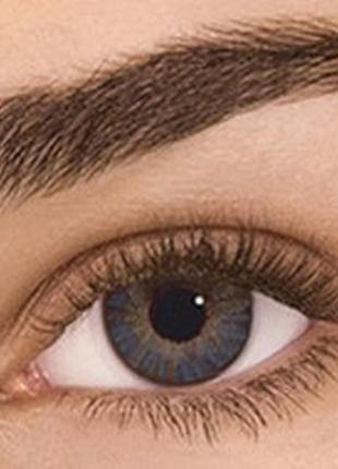 Линзы контактные для глаз цветные натуральные голубые fresh look