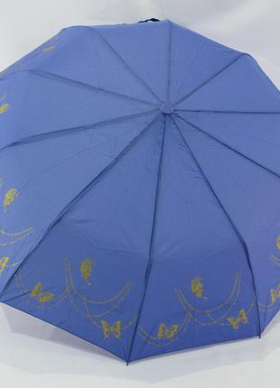 Женский складной зонтик "bellissimo" 18309/8 полуавтомат джинс на 10 спиц5 фото