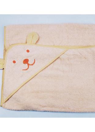 Махровое полотенце для купания с уголком  (047-1) 90*90см1 фото