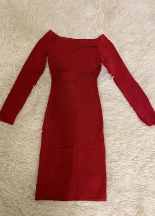 Платье красное h&m